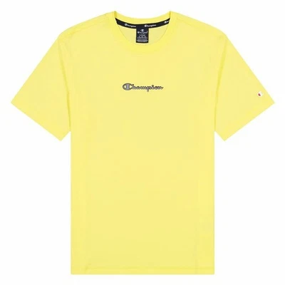 Camiseta Deportiva de Manga Corta Champion Crewneck M Amarillo - Imagen 1 de 2