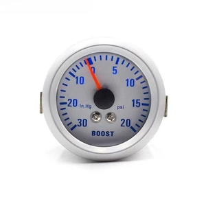 Turbo Boost Gauge for Cars 52mm 2 Inch Blue LED Display 20 to 30 PSI 12V - Picture 1 of 5