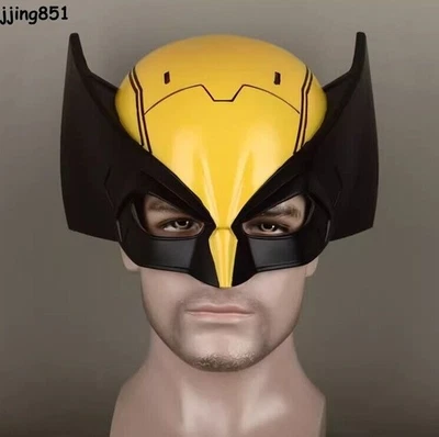 Deadpool 3 Wolverine PVC Half Face Mask Cospaly Helmet Halloween Props Xmas Gift - Image 1 of 4