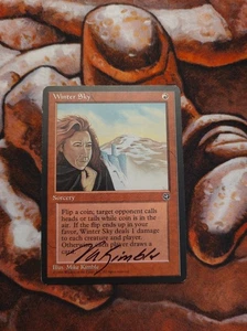 *ARTIST PROOF* Winter Sky Mike Kimble Signed Magic the Gathering - Picture 1 of 2