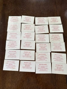 The Game Of Life Board Game 1982 Cards Replacement Parts Set Of 24 - Picture 1 of 1