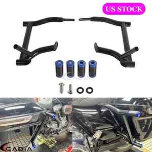 Barra de choque de riel de protectores de alforja trasera para Harley Touring Road King Electra Glide - Imagen 1 de 8