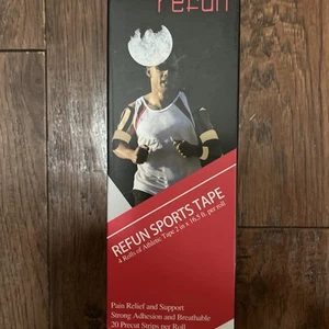 REFUN Kinesiology Tape Precut (4 Rolls Pack), Elastic Therapeutic Sports Tape !! - Picture 1 of 4