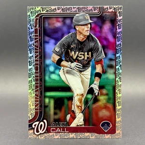 Alex Call 2025 Topps Series 2 Topps Logo Foil Fanatics #641 Washington Nationals - Picture 1 of 1