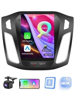 Radio de actualización estéreo para automóvil de 8 núcleos (4 GB + 32 GB) para Ford Focus 2012-2018 Tesla Sty... - Imagen 1 de 7