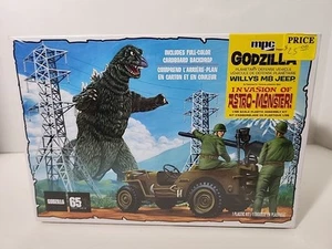 MPC Godzilla Willys MB Jeep 1:25 SCALE 2n1 MODEL KIT sealed 882 65th Anniversary - Picture 1 of 4