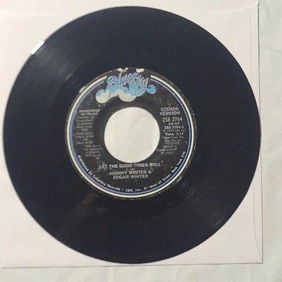 Johnny Winter & Edgar Winter ~ Let The Good Times Roll/ Same ~ BlueSky Promo 45 Foto 1 de 4