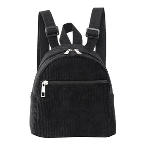 Mini Backpack Corduroy Backpack Purse Casual Daypack for Women Travel Satchel... - Picture 1 of 7