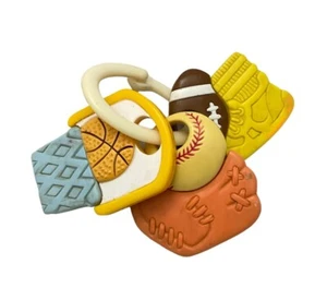 Safety First 1st Baby Teething Key Ring Sports Balls Soft Flexible 1991 Vintage - Picture 1 of 10