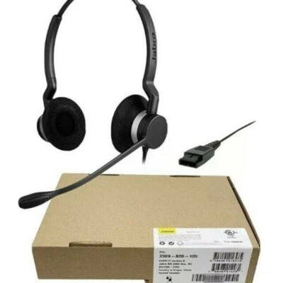 Jabra BIZ 2300 Duo USB Corded Headset with 3-way Noise Cancelling Microphone - Image 1 of 4