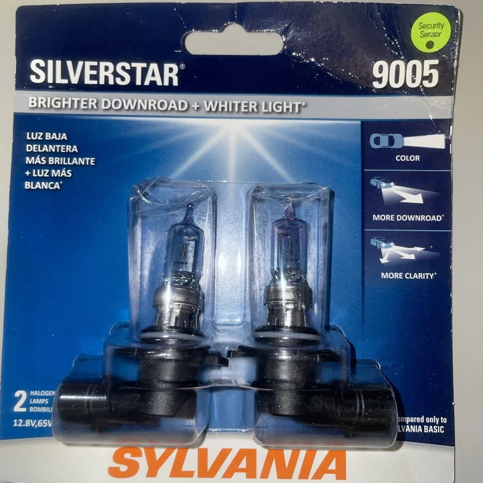 Sylvania 9005 SilverStar High Performance Halogen Headlight Pair Set 2 Bulbs - Image 1 of 1