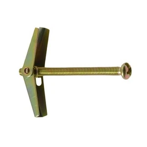 Round Head Spring Toggle Cavity Fastener Zinc Yellow - Picture 1 of 3