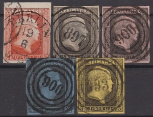 == AD Preussen Mi. 1-4 komplette Ausgabe gest., Kat. 150€ == - Picture 1 of 1