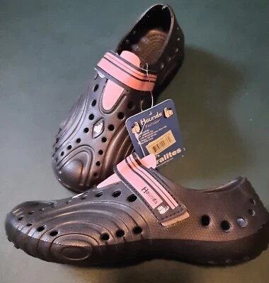 Zapatos cómodos para mujer Hounds By USA Dawgs Ultra-lites negros y rosas 5/6 Foto 1 de 4