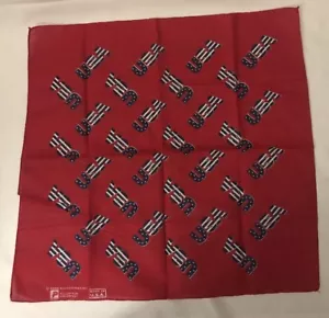 Bufanda de motociclista roja Bandana vintage ColorFast bandera de EE. UU. París - Imagen 1 de 3
