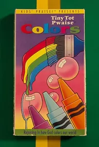 Kids' Praise Presents Tiny Tot Pwaise Colors (1993 VHS) Rare 90s Maranatha Tape - Imagen 1 de 8