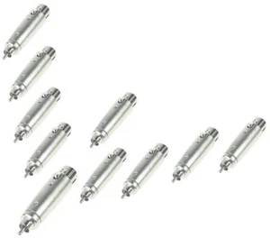 10 x Audio Adapter XLR female Buchse auf Cinch Stecker männlich male Verbinder - Picture 1 of 7