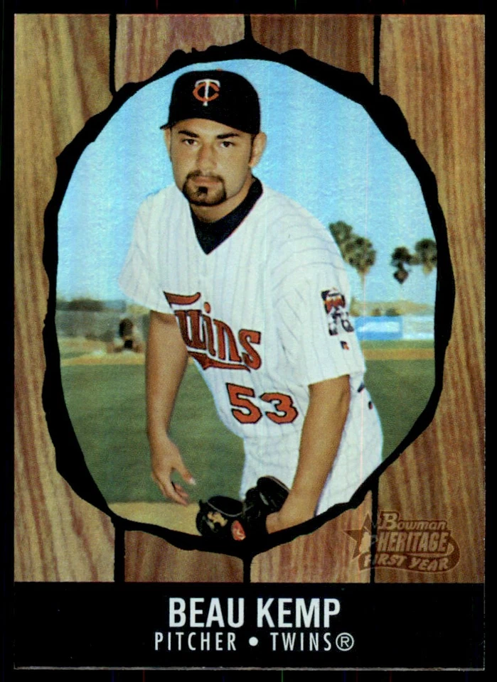 2003 BOWMAN HERITAGE. BEAU KEMP MINNESOTA TWINS #214 - Image 1 of 2