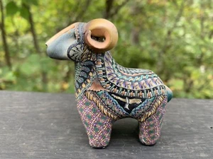 Jon Stuart Anderson FIMO Creations Polymer Clay Ram Unique Handcraft Signed 2007 - Picture 1 of 24