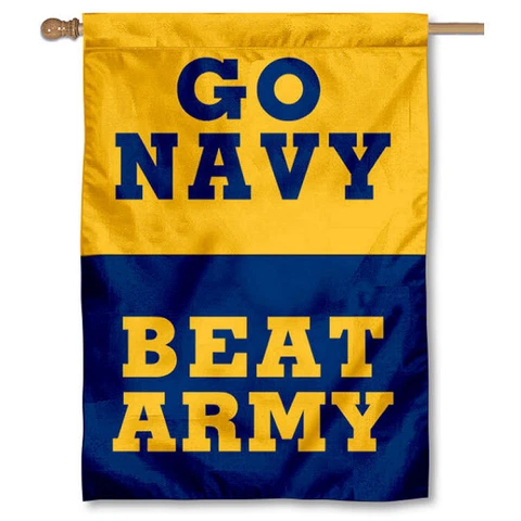 Go Navy Beat Army Two Sided House Flag and Banner Cover