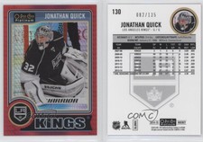 2014-15 O-Pee-Chee Platinum Red Prism /135 Jonathan Quick #130