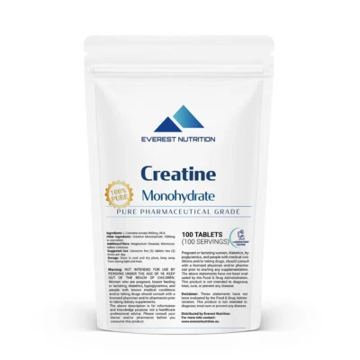 Creatine Monohydrate 1000mg Tab – Muscle, Strength, Workout & Recovery Support - Image 1 of 4