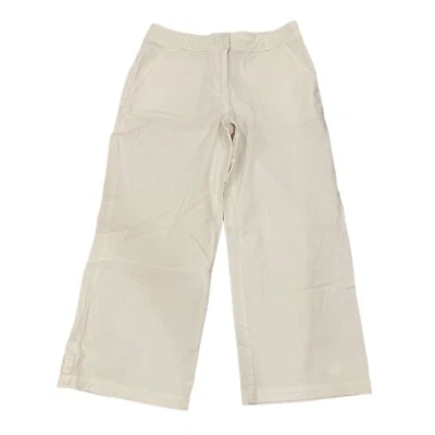 Pantalón acampanado recortado blanco Cold Water Creek talla 6 Foto 1 de 3