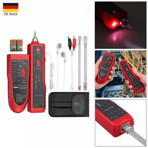 Kabeltester Kabelfinder Leitungstester Netzwerk Draht Tracker für RJ45 RJ11 LAN - Bild 1 von 12