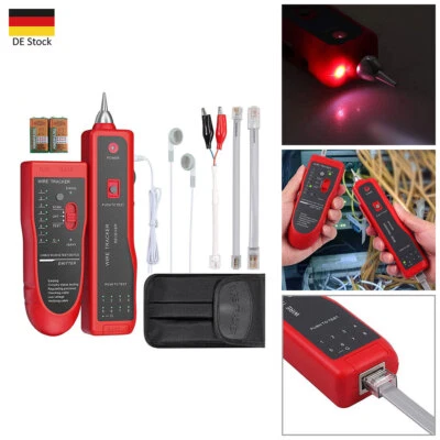 Kabeltester Kabelfinder Leitungstester Netzwerk Draht Tracker für RJ45 RJ11 LAN - Bild 1 von 4