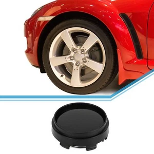 Tapacubos central rueda universal 66 mm 2,60" diámetro exterior plástico negro - Imagen 1 de 7