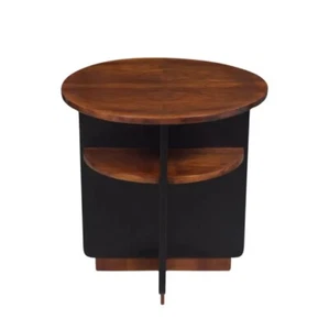 Elegant 1950s French Art Deco Mahogany Side Table - Picture 1 of 10