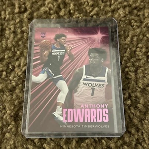 Panini Chronicles 2020 Anthony Edwards Rookie # 202 Red Holo - Imagen 1 de 2