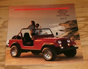 Jeep CJ Deluxe 1986 original folleto de ventas 86 Laredo Renegade - Imagen 1 de 2