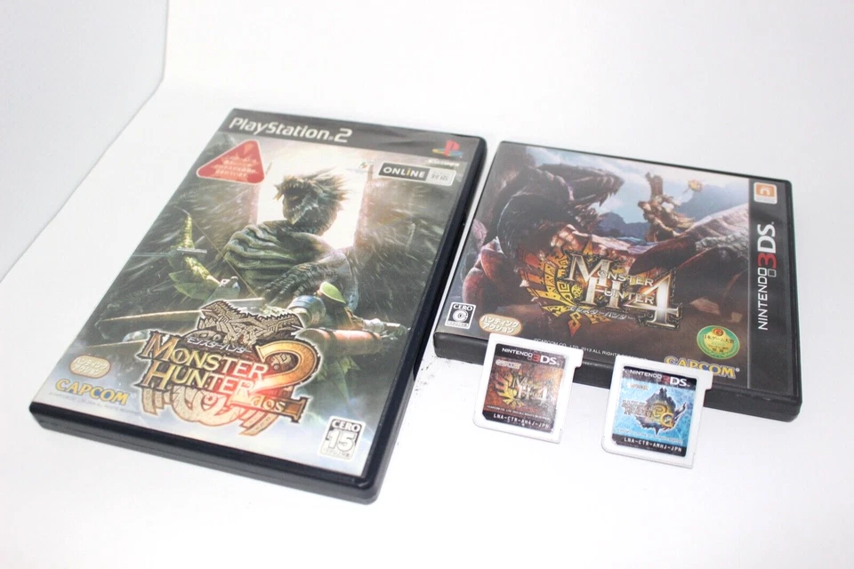 3 Set Monster Hunter 2 + Monster Hunter 3G + Monster Hunter 4 From Japan - Image 1 of 2