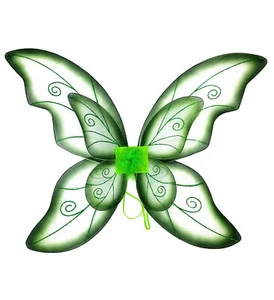 Mozlly Green Fairy Wings - 2 Layer Butterfly Pixie Fairy Wings - 20 inches - Picture 1 of 7