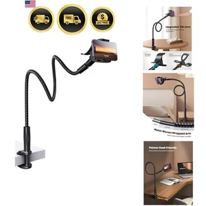 Support téléphone col de cygne lit bureau 38 pouces nylon tressé support flexible - Photo 1 sur 9
