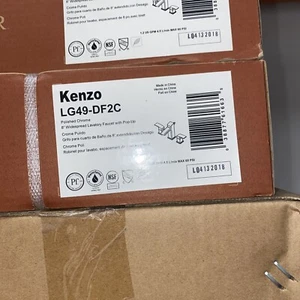 Pfister Widespread Bathroom Faucet  Kenzo Chrome Pop-Up LG49-DF2C V3 - Picture 1 of 8