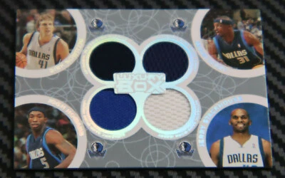 2005-06 LUXURY BOX DIRK NOWITZKI J. TERRY J. STACKHOUSE JOSH HOWARD - Quad JSY - Image 1 of 2