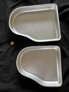 Juego de 2 sartenes para pastel de piano de cola Wilton 1973 vintage ~ 502-887 - Imagen 1 de 6