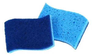 Esponja de celulosa Superio sin arañazos con estropajo - azul, paquete de 2 - Imagen 1 de 1