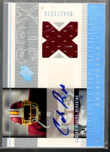 A8919- 2005 SPx #208 Carlos Rogers RC Auto Jersey /1275 - NM-MT - Picture 1 of 2