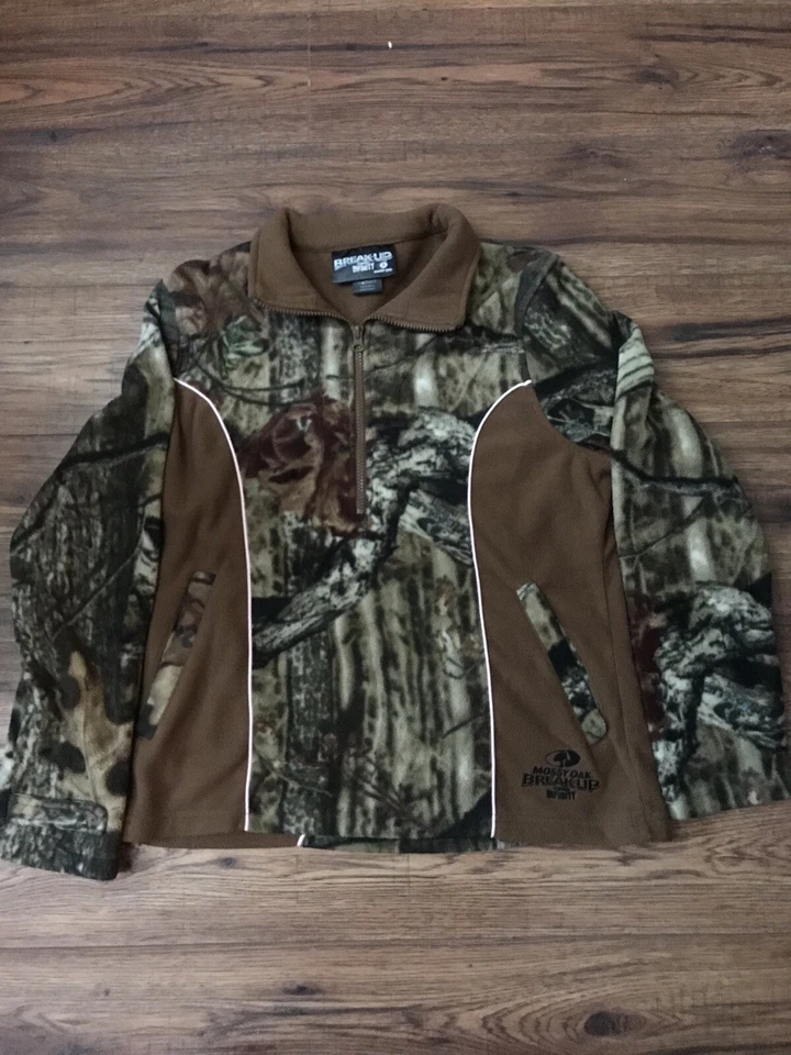 Pullover Mossy Oak BreakUp Infinity camuflado polar 1/4 cremallera jóvenes niñas Misses8/10 Foto 1 de 4