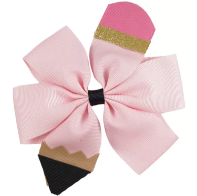 Vestido Boutique Regreso a la Escuela Apple Autobús Escolar Niñas Rosa Bordado Calado Foto 1 de 4