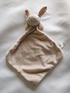 Next Beige Floral Ears Bunny Rabbit Baby Comforter Soother - Picture 1 of 3