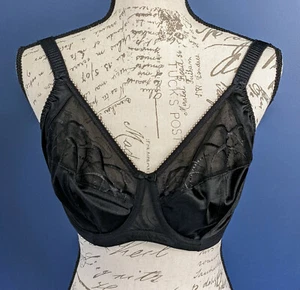 New Elomi 36G USA Cate Underwire Full Cup Banded Bra EL4030 Black #89746 - Picture 1 of 6
