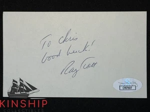 Broadcaster Ray Scott signed 3x5 Index Card JSA COA Packers Football Auto I157 - Picture 1 of 1