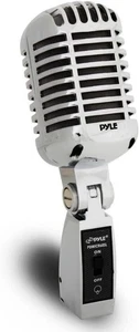 Pyle Classic Retro Dynamic Vocal Microphone - Old Vintage Style with XLR Cable - Picture 1 of 8
