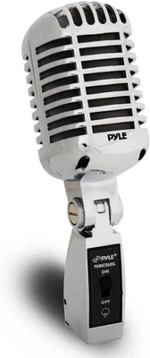 Pyle Classic Retro Dynamic Vocal Microphone - Old Vintage Style with XLR Cable - Image 1 of 4