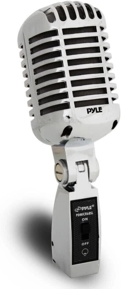Pyle Classic Retro Dynamic Vocal Microphone - Old Vintage Style with XLR Cable - Image 1 of 4