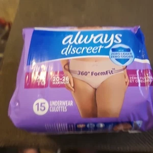 Always Discreet Incontinence Underwear for Women Postpartum Underwear, XL, 15 CT - Picture 1 of 7
